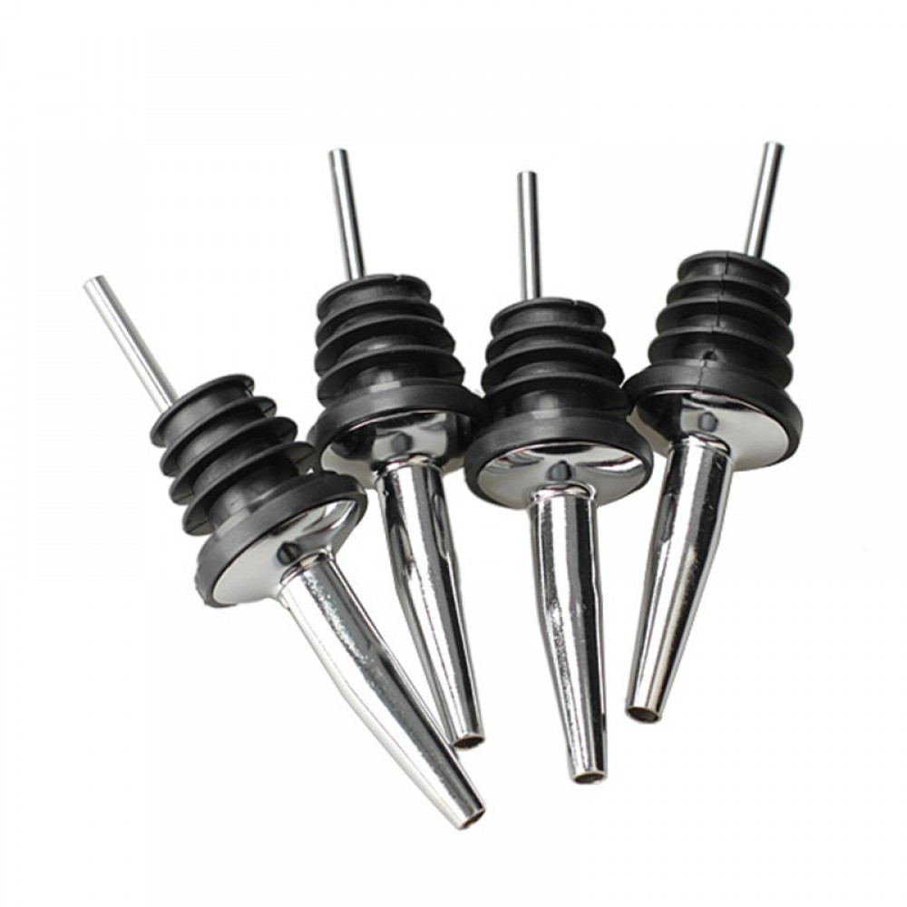 Stainless Steel  Wine Bottle Stopper Hot-sale 4Pcs Bar Supplies Bottle Spout Pourer