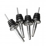 Stainless Steel  Wine Bottle Stopper Hot-sale 4Pcs Bar Supplies Bottle Spout Pourer