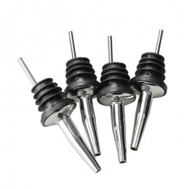 Stainless Steel  Wine Bottle Stopper Hot-sale 4Pcs Bar Supplies Bottle Spout Pourer