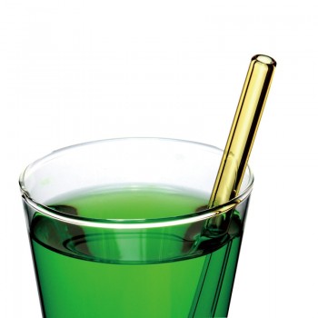 BalleenShiny Glass Straight 20cm Drinking Straws Colorful Resuable Suckers Beverage Store Bar Accessories Juice Milktea Tools