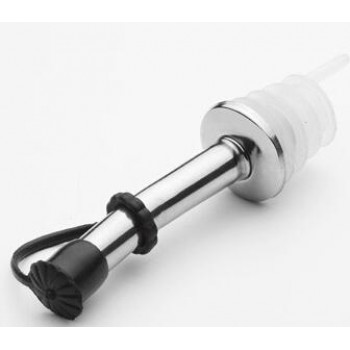1PC Stainless Steel Oil Bottle Spout Pourer/Mouth with Stopper Flask Dry Red Wine Pot Bottle Cork Plug Olive Pourer Dispenser