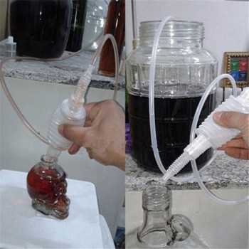 199CM Semi-automatic Home Brew Syphon Pack For Wine Making Hand Knead Siphon Filter Food Grade tube  Transparent EJ878038