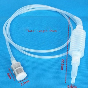 199CM Semi-automatic Home Brew Syphon Pack For Wine Making Hand Knead Siphon Filter Food Grade tube  Transparent EJ878038