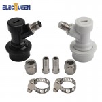 Thread Ball Lock Keg Disconnect Set With SS 1/4 Barb Swivel Adapters,Liquid amp; Gas With 1/4MFL