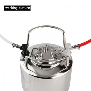 Thread Ball Lock Keg Disconnect Set With SS 1/4 Barb Swivel Adapters,Liquid amp; Gas With 1/4MFL