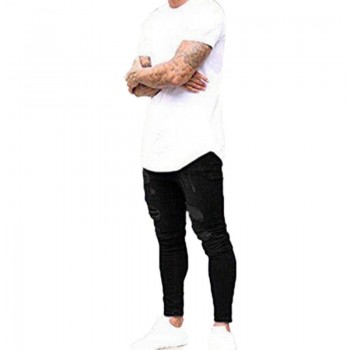 LASPERAL 2018 New Summer Spring Long Pencil Pants Casual Slim Jeans Mens Brands Fit Slim Trousers Elastic Waist Male Pantalones