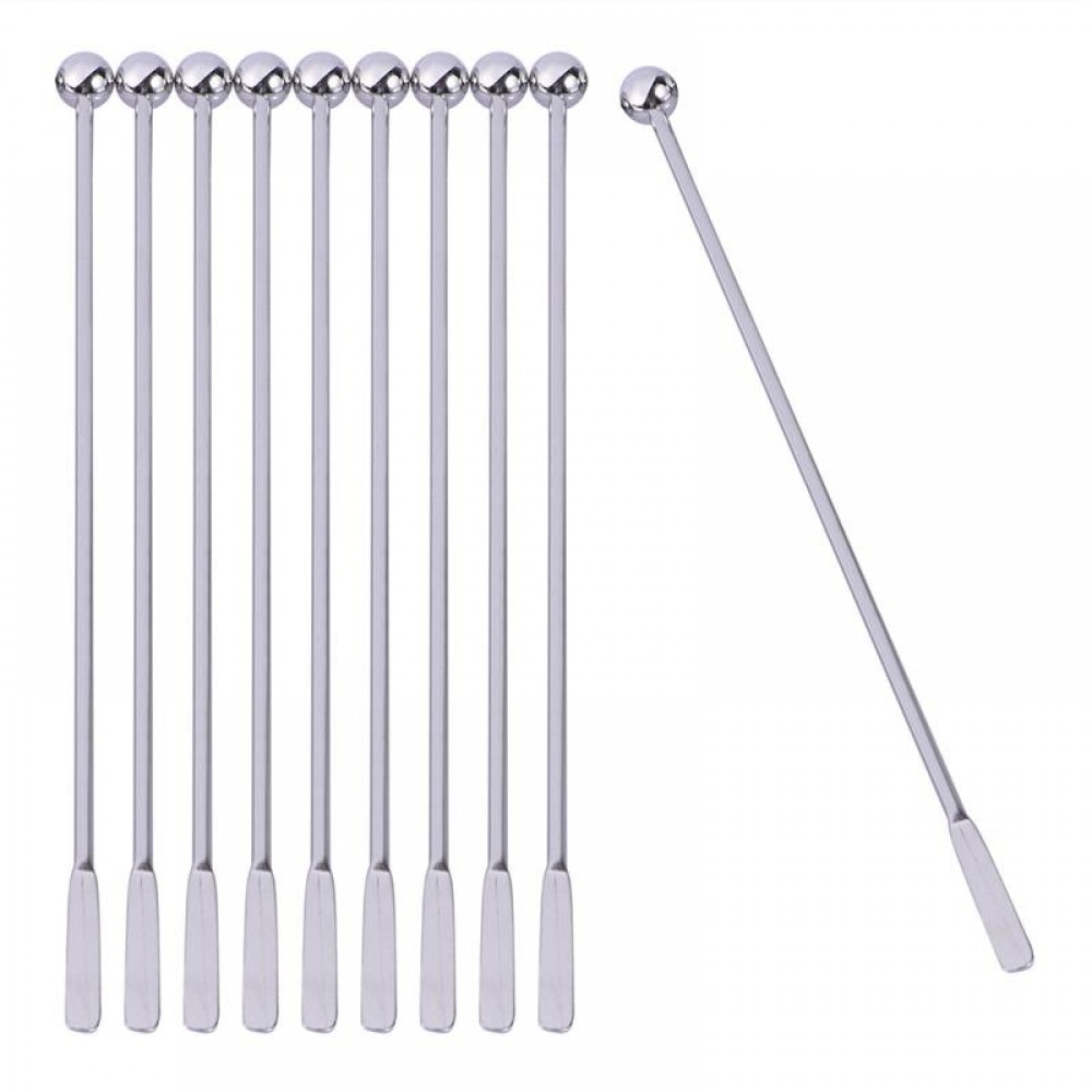 5 Pcs 19cm Stainless Steel Creative Mixing Cocktail Stirrers Sticks for Wedding Party Bar Swizzle