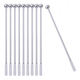 5 Pcs 19cm Stainless Steel Creative Mixing Cocktail Stirrers Sticks for Wedding Party Bar Swizzle