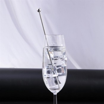 5 Pcs 19cm Stainless Steel Creative Mixing Cocktail Stirrers Sticks for Wedding Party Bar Swizzle