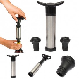 New Reusable Wine Bottle Vacuum Saver Sealer Preserver Pump With 2 Stopper For Bar Tools