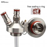 New 304 Stainless Steel Mini Keg Tap Dispenser with 12 beer hose for Mini Craft Beer Keg Growler Homebrew Spear 3.6L/5L/10L