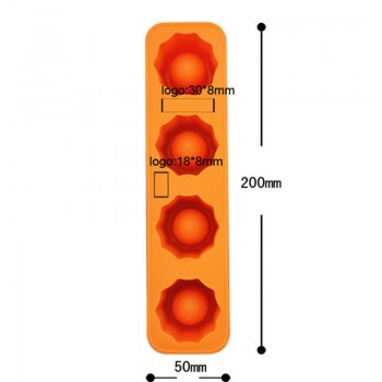 1PCS Creative 3D Ice Cube Mold Freeze 4 Cups Glasses Mould Novelty Gifts Tray Summer Party Kitchen Drinking Bar Glass Tools