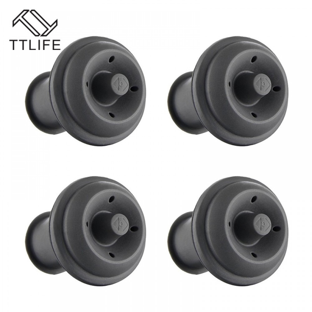 TTLIFE 4pcs Red Wine Vacuum Air Pump Bottle Stopper Reusable Sealer Vacuum Wine Saver Bottle Stopper Bar Supplies