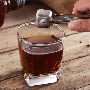 10 pcs/lot Stainless Steel Whiskey Stones Ice Cubes Soapstone Glacier Cooler Stone Free shipping