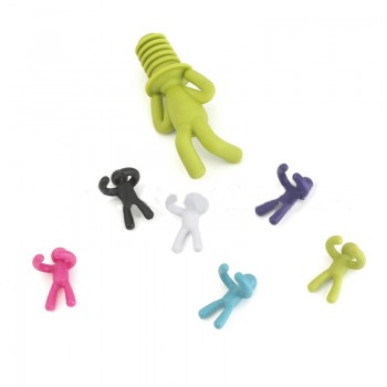 6 pcs/set Novelty Dedicated Wine Glass Recognizer Silicone Label Man shaped Wine Glasses Marker Stickers Barware Accessories