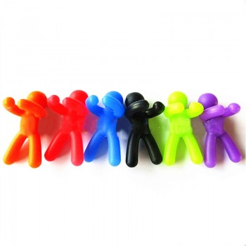 6 pcs/set Novelty Dedicated Wine Glass Recognizer Silicone Label Man shaped Wine Glasses Marker Stickers Barware Accessories