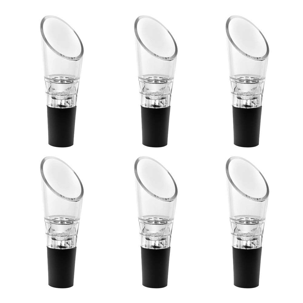 Practical 6 Pack Wine Aerator Pourer, Premium Aerating Decanter Spout