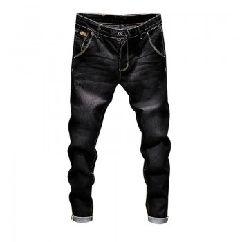 WENYUJH Fashion Skinny Jeans Mens Straight Dark Blue 2018 Autumn New Mens Casual Biker Denim Jeans Male Stretch Trouser Pants