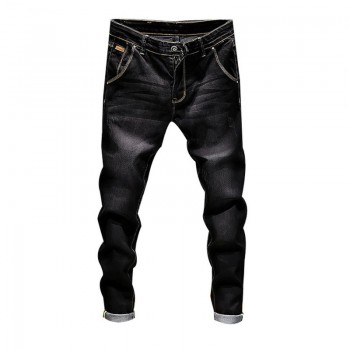 WENYUJH Fashion Skinny Jeans Mens Straight Dark Blue 2018 Autumn New Mens Casual Biker Denim Jeans Male Stretch Trouser Pants