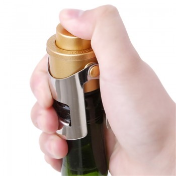 1pc Stainless Steel Bottle Stopper Vacuum Pump Sealed Red Wine Champagne Novelty Bar Tools Barware KO896626