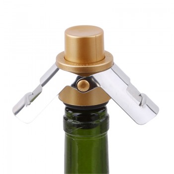 1pc Stainless Steel Bottle Stopper Vacuum Pump Sealed Red Wine Champagne Novelty Bar Tools Barware KO896626