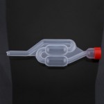 Water-sealed valve for plastics for one-way exhaust check valves for home brewing fermentation