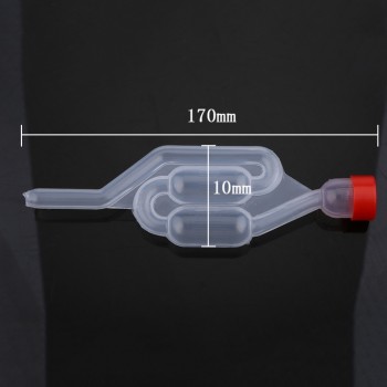 Water-sealed valve for plastics for one-way exhaust check valves for home brewing fermentation