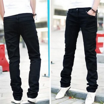 Man jeans new 2018 spring autumn Leisure Slim Wild Fashion men black jeans Feet Straight cowboy trousers Free Shipping