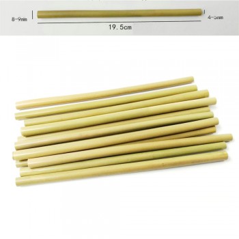 10pcs/set Natural Bamboo Drinking Straws Reusable Eco-Friendly Party Kitchen + Clean Brush for Drop Shipping Wholesale