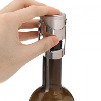 Stainless Steel Red Wine Champagne Bottle Preserver Air Pump Stopper Vacuum Sealed Saver