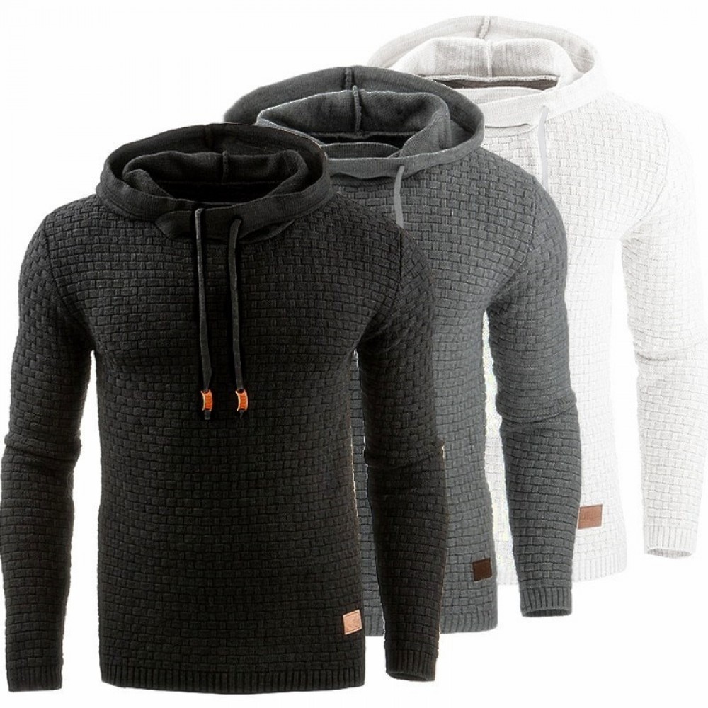 Sweater Men Autumn Winter Warm Knitted Mens Sweater Casual Hooded Pullover Men Cotton Sweatercoat Pull Homme Plus Size 5XL