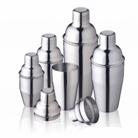 1Pcs 250/350/550/750ml Stainless Steel Cocktail Shaker Cocktail Mixer Wine Martini Drinking Boston Style Shaker Party Bar Tools