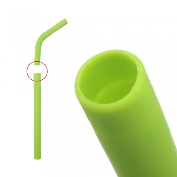Silicone Straw Portable Reusable Washable Food Grade Silicone Drinking Bent Solid Straw With Box Length 11cm reuseable straw New