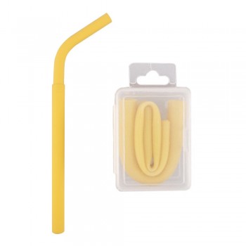 Silicone Straw Portable Reusable Washable Food Grade Silicone Drinking Bent Solid Straw With Box Length 11cm reuseable straw New
