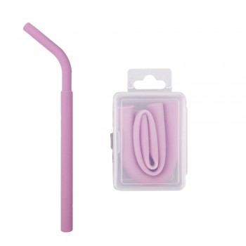 Silicone Straw Portable Reusable Washable Food Grade Silicone Drinking Bent Solid Straw With Box Length 11cm reuseable straw New