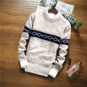 2018 winter pullover sweater brand knitting long sleeve O-neck Slim Korean fashion clothes men sweater