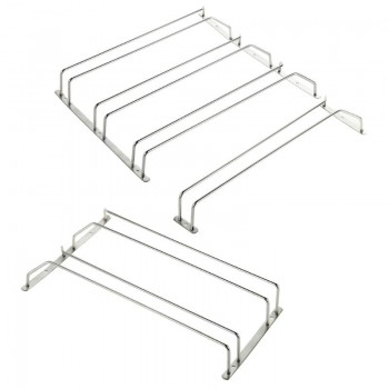 Champagne Stemware Rack Stainless Steel Chrome Plated Wine Glass Cup Holder Kitchen Wall Mount Wine Rack Bar Hanger With Screws