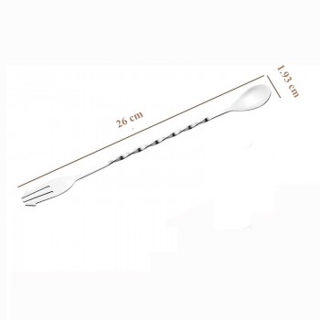 eTya 1pc 26/28/31/32cm Cocktail Pick Swizzle Sticks Stirrer Bar Spoon Mixing Fork Drink Muddlers  Bartender Kitchen Tools