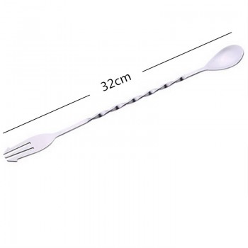 eTya 1pc 26/28/31/32cm Cocktail Pick Swizzle Sticks Stirrer Bar Spoon Mixing Fork Drink Muddlers  Bartender Kitchen Tools