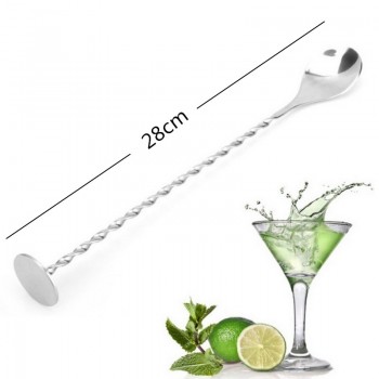 eTya 1pc 26/28/31/32cm Cocktail Pick Swizzle Sticks Stirrer Bar Spoon Mixing Fork Drink Muddlers  Bartender Kitchen Tools