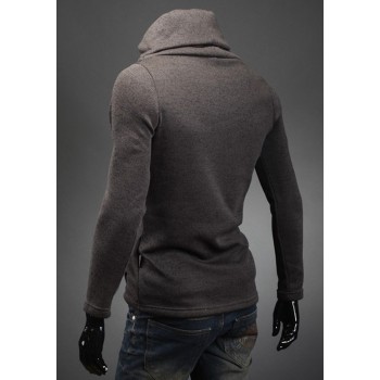 Zogaa 2018 New Autumn Winter MenS Sweater MenS Turtleneck Solid Color Casual Sweater Mens Slim Fit Brand Knitted Pullovers