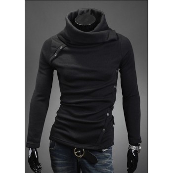 Zogaa 2018 New Autumn Winter MenS Sweater MenS Turtleneck Solid Color Casual Sweater Mens Slim Fit Brand Knitted Pullovers