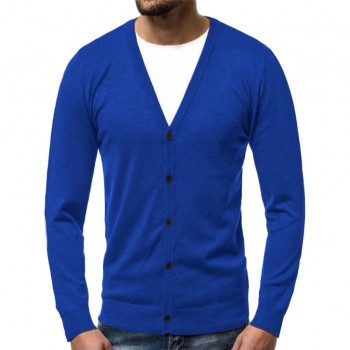Solid comfy Knitted Sweater Mens Autumn Winter Warm Pullover Cardigan Button  Blouse Tops #1022 A#487