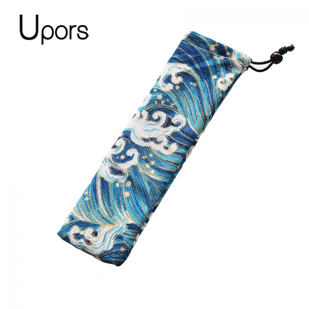 UPORS 100PCS Straw bag Straw Pouch Chopsticks Spoon Tableware Bag Wholesale
