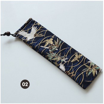 UPORS 100PCS Straw bag Straw Pouch Chopsticks Spoon Tableware Bag Wholesale