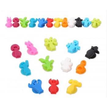 12pcs/set  Silicone Suction Cup Glass Wine Label Recognizer Glasses Marker Bottle Logo party Supplies Mobile Phone