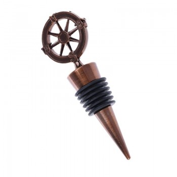 New Wine Stopper Bridal Wedding Gift Wine Bottle Stopper Beer Whisky Rum Wine Bottle Pourer Classic Stopper Rudder Stuffed Gifts