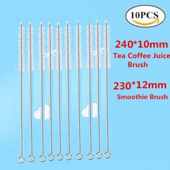 100Pcs/lot Bamboo Straw Natural Organic Reusable Bamboo Drinking Straws Cleaner 19.5cm 23cm Bamboe Straws set for Wholesale