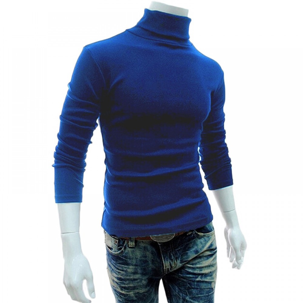 2018 Long Sleeve High Collar Sweaters Winter MenS Turtleneck Christmas Sweater Warm Knitted Pullovers Male Jumper Knitwear