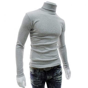 2018 Long Sleeve High Collar Sweaters Winter MenS Turtleneck Christmas Sweater Warm Knitted Pullovers Male Jumper Knitwear